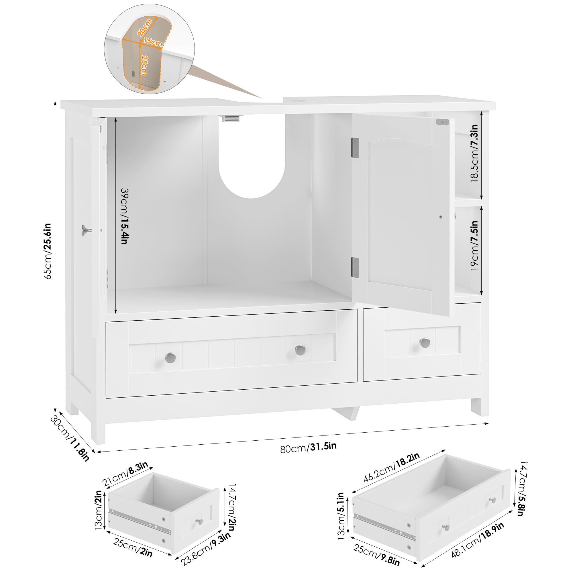 forehill-bathroom-vanity-unit-waschbeckenunterschrank-wei-80-cm image 3