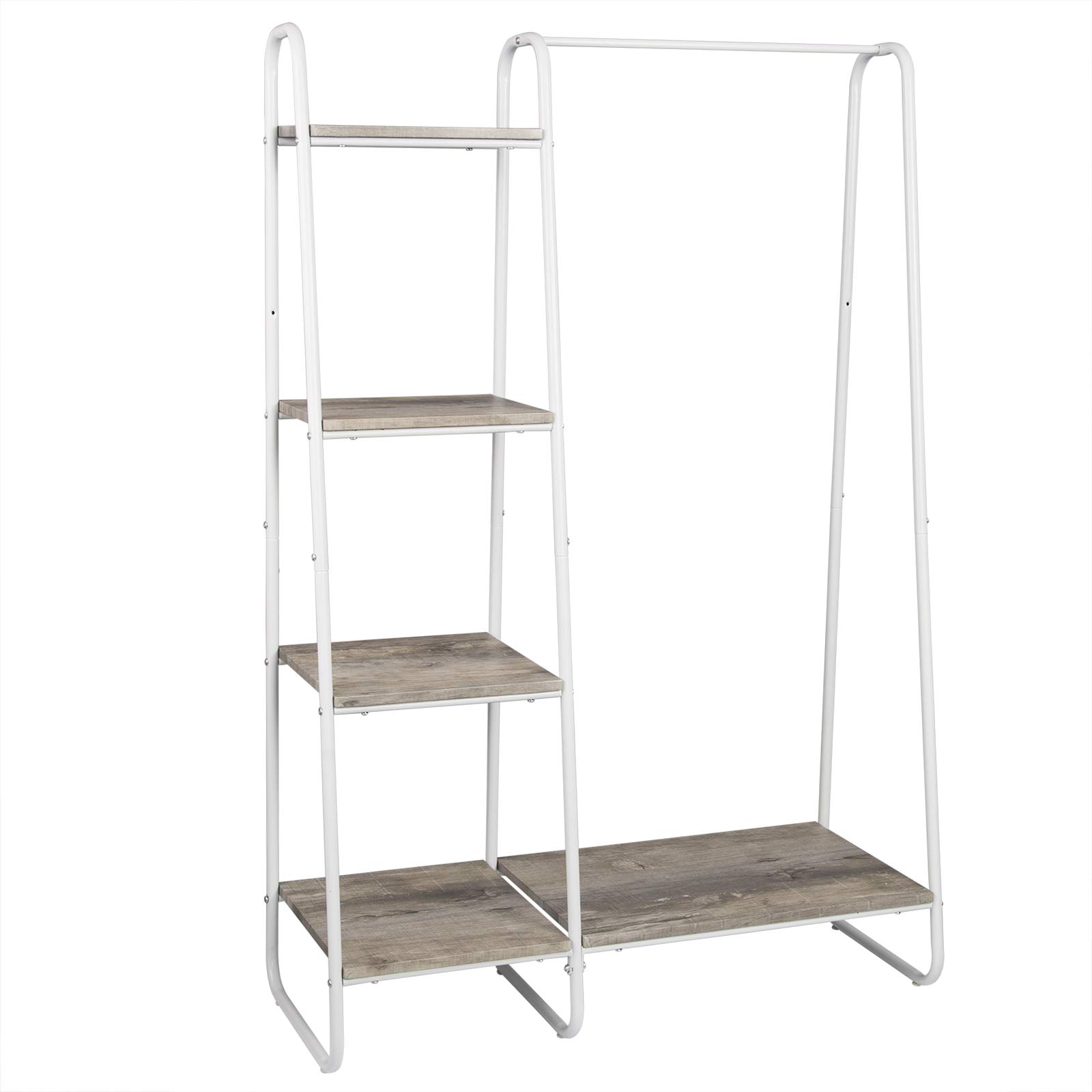 eugad-aufbewahrung-kleiderst-nder-102x40x150cm-mit-4-ablagen image 2