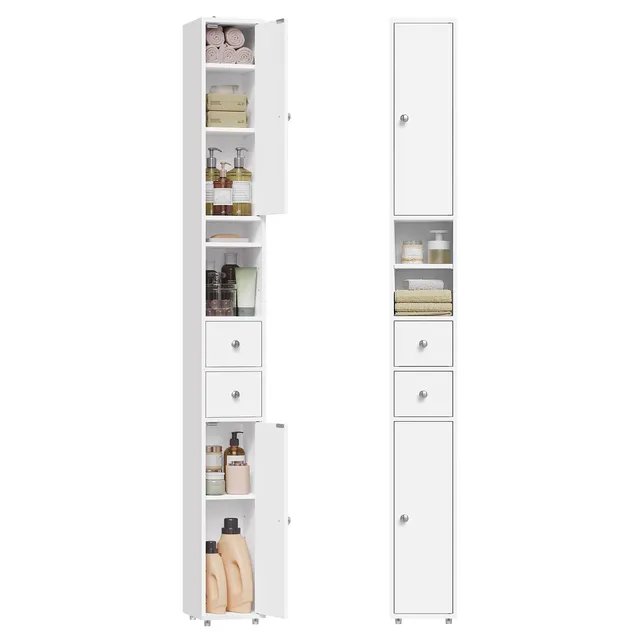 eugad-aufbewahrung-badezimmerschrank-wei-schmal-hoch-20-cm image 1
