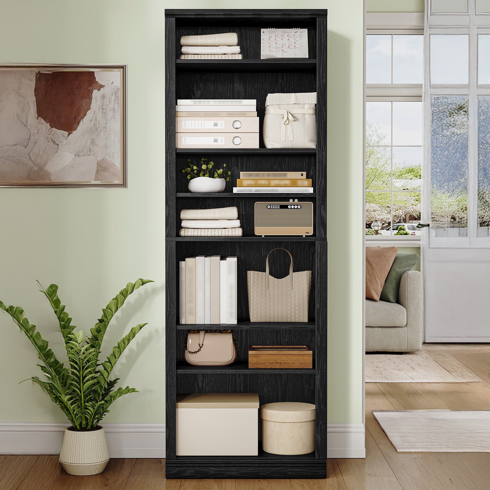 hzuaneri-living-room-schuhschrank-schwarz-10-f-cher-181-cm image 2