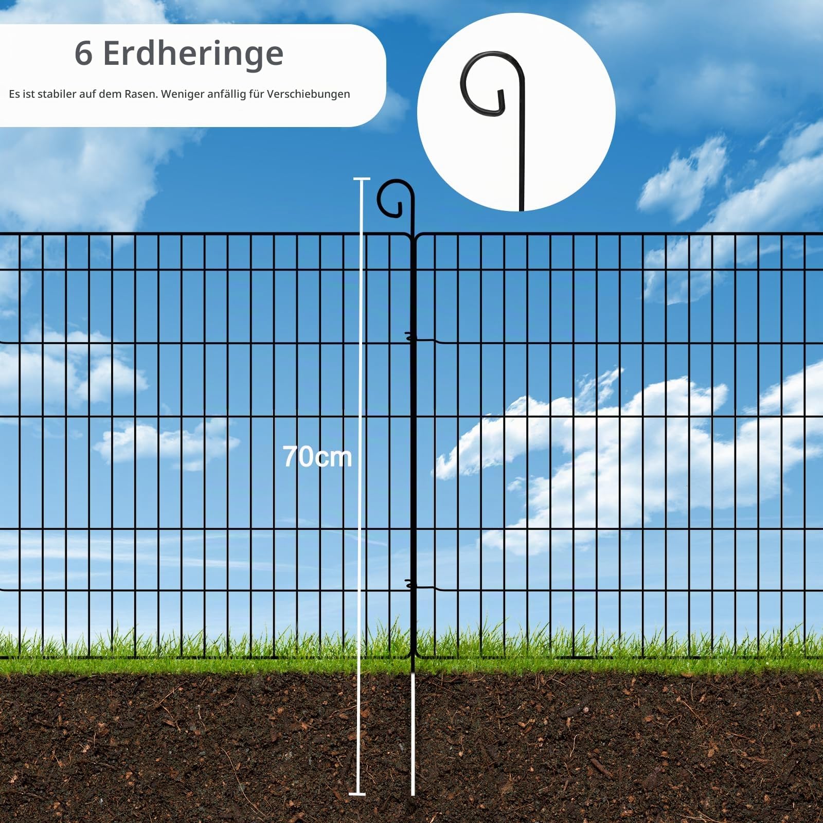 eugad-haustierbedarf-freilaufgehege-kaninchen-metall-6-elemente image 7