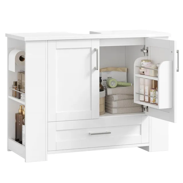 forehill-bathroom-vanity-unit-waschbeckenunterschrank-80cm-wei image 1