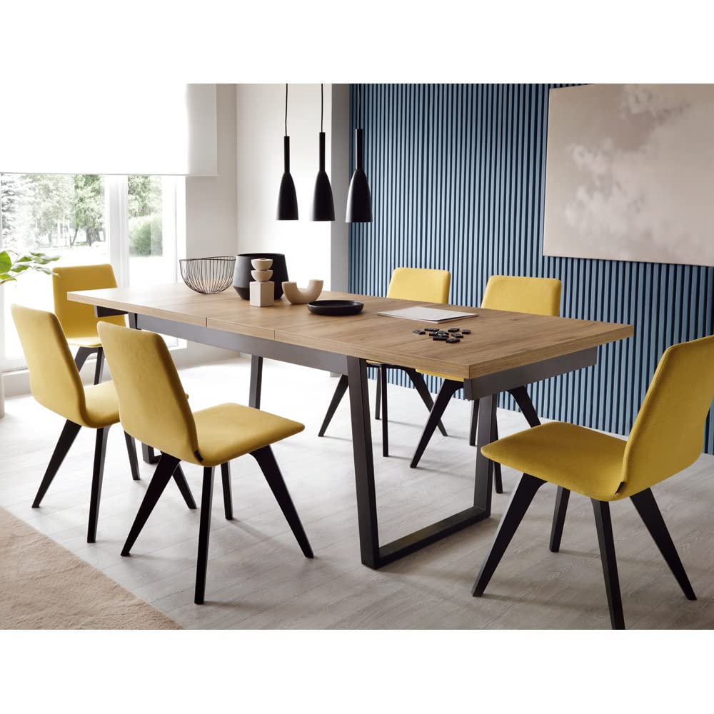 lomadox-esszimmer-ausziehtisch-catania-eiche-schwarz-160-240-cm image 4