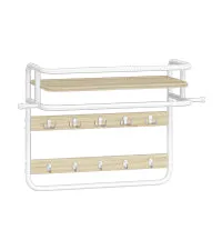 hzuaneri-living-room-lcr60116w-wandgarderobe-wei-eiche-65cm image 1