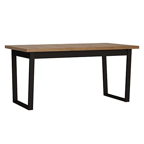 lomadox-esszimmer-ausziehtisch-catania-eiche-schwarz-160-240-cm image 6