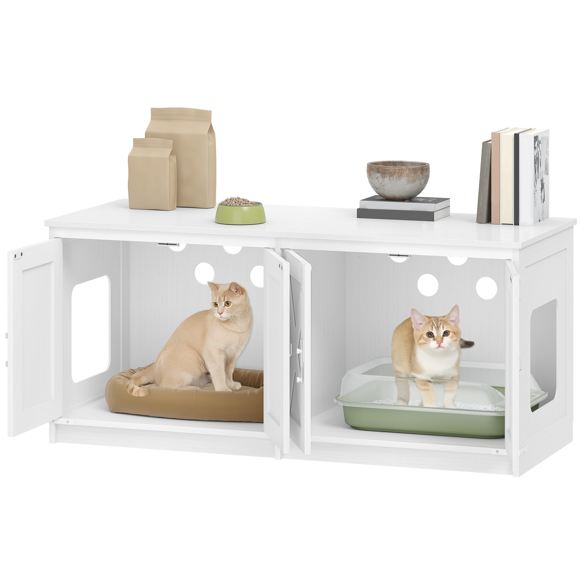 hzuaneri-pet-katzenschrank-cb85313w-wei-f-r-2-katzen image 2