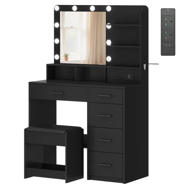 hzuaneri-dt39006x-schminktisch-helle-eiche-mit-led image 1