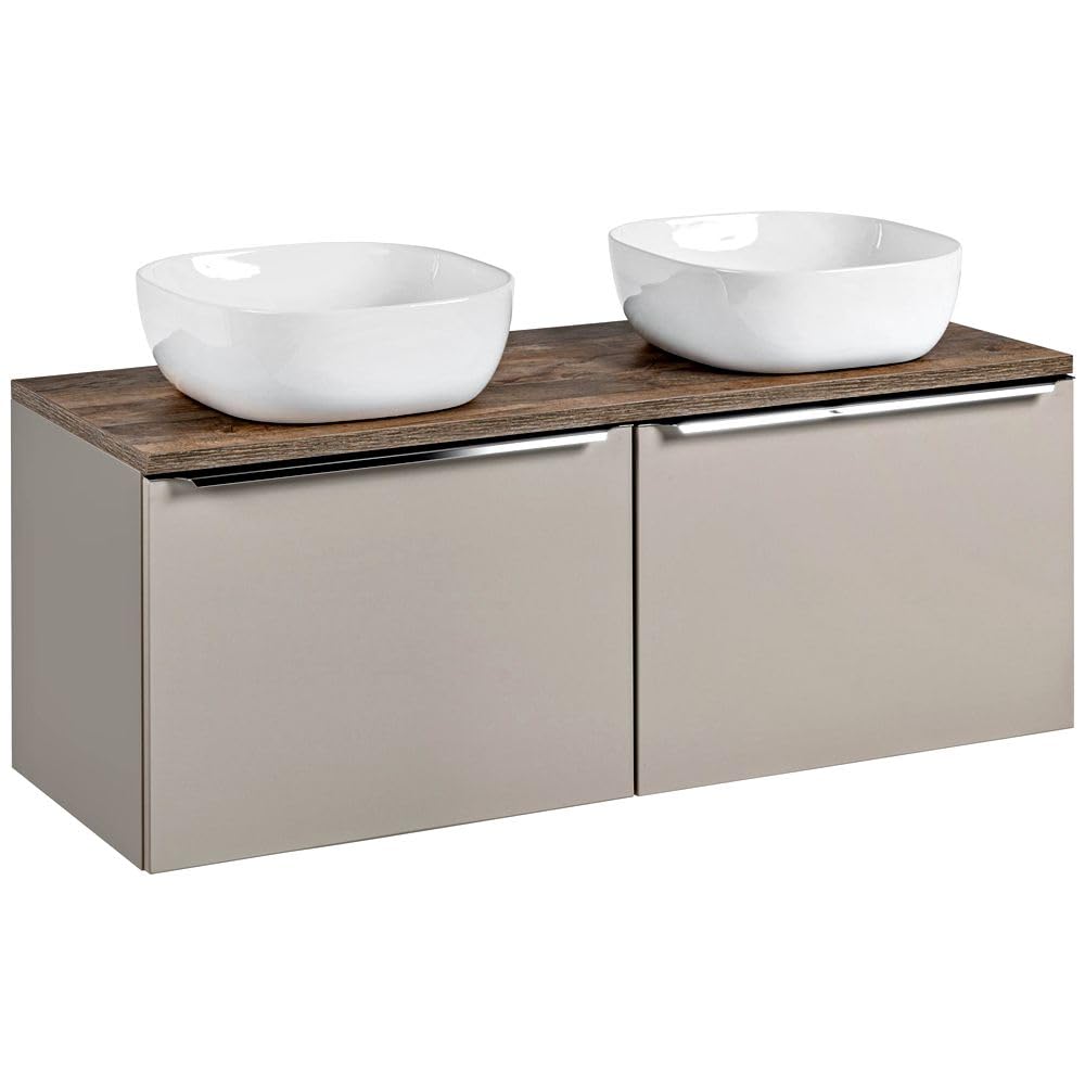 lomadox-badezimmer-waschtisch-set-120cm-taupe-doppelbecken image 1