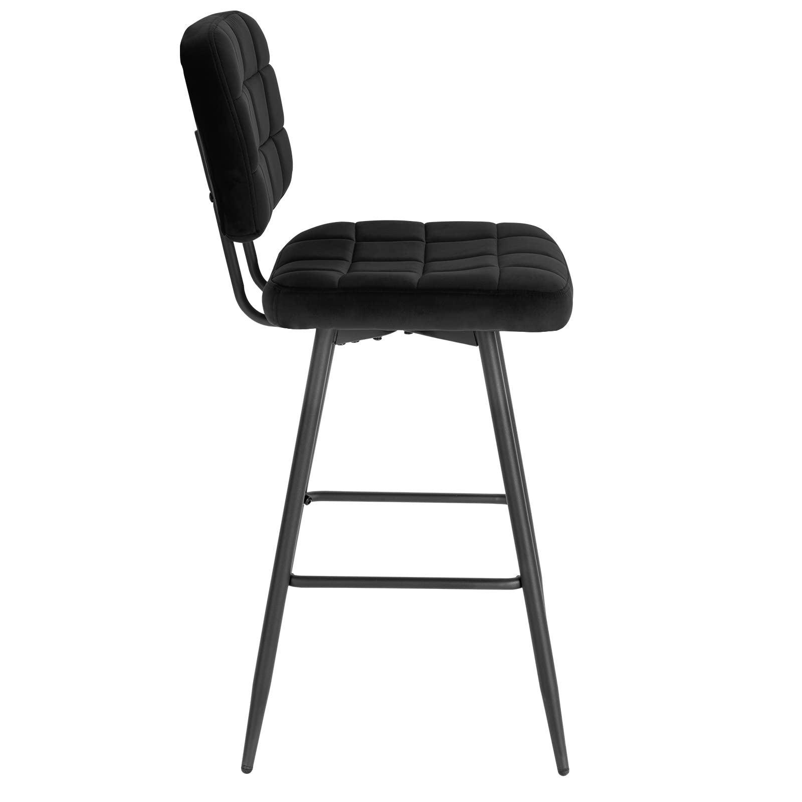 eugad-barhocker-4er-set-samt-schwarz-mit-lehne-68-5cm-1042by-4 image 8