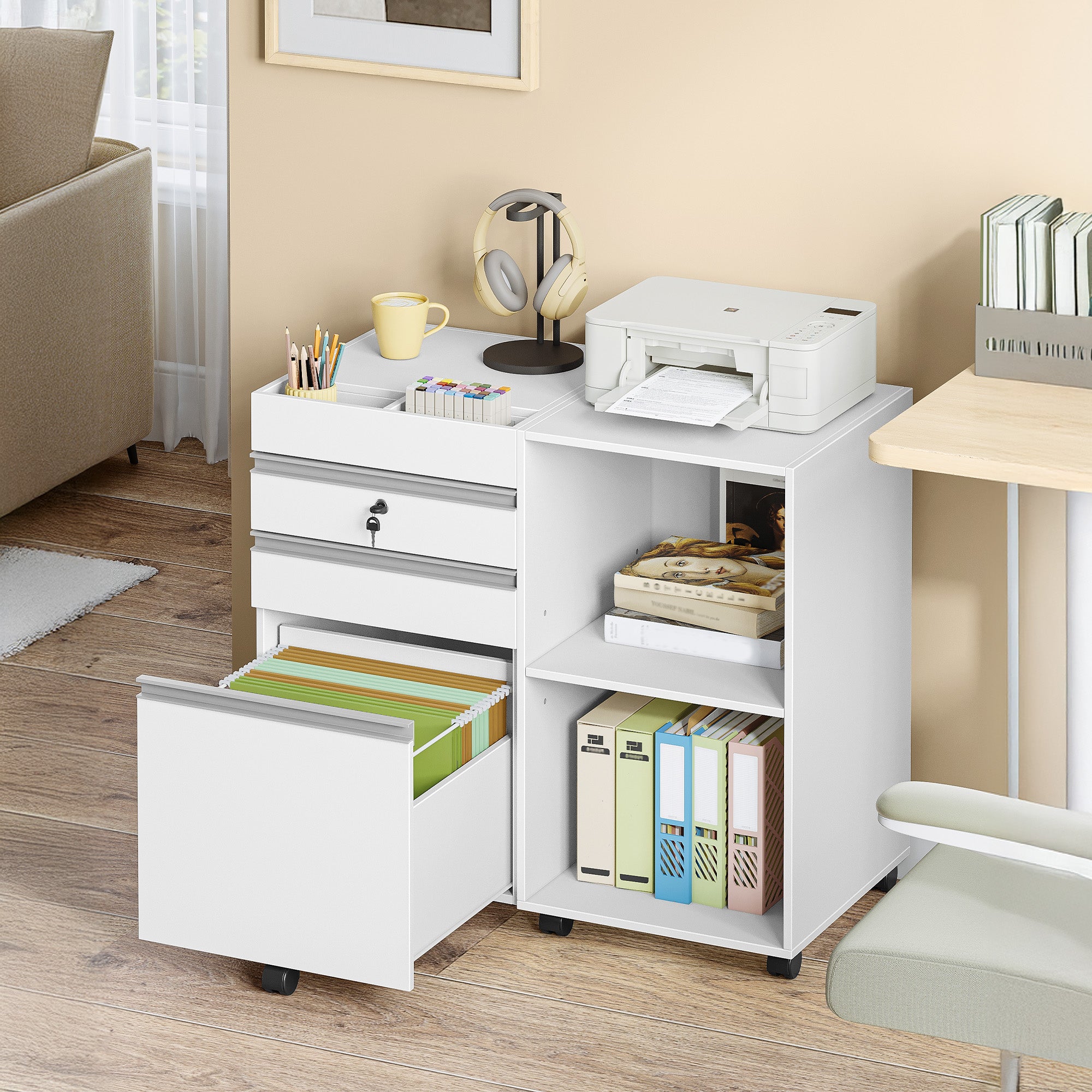 hzuaneri-home-office-fc42003x-rollcontainer-wei-a4 image 7