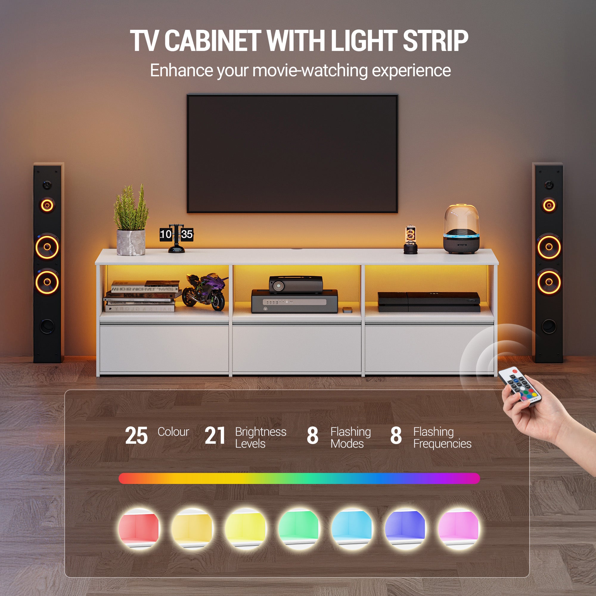 hzuaneri-tv16503w-tv-schrank-wei-143-5-cm-mit-led image 8