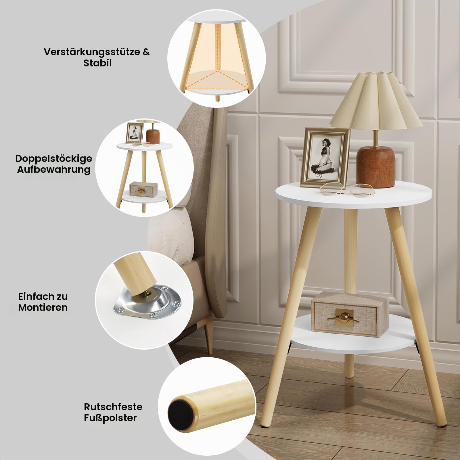 eugad-beistelltisch-rund-wei-2-ablagen-38x55x38-cm image 7