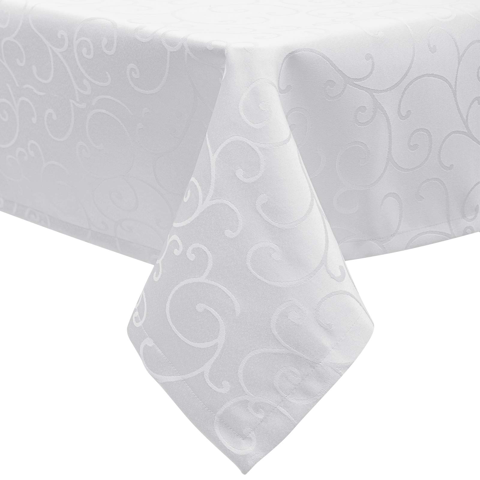 eugad-tischdecke-damast-wei-130x160-abwaschbar image 1