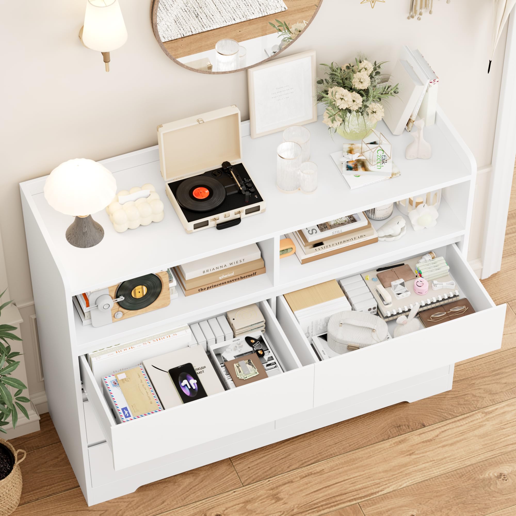forehill-kommode-wei-120cm-6-schubladen-sideboard image 7