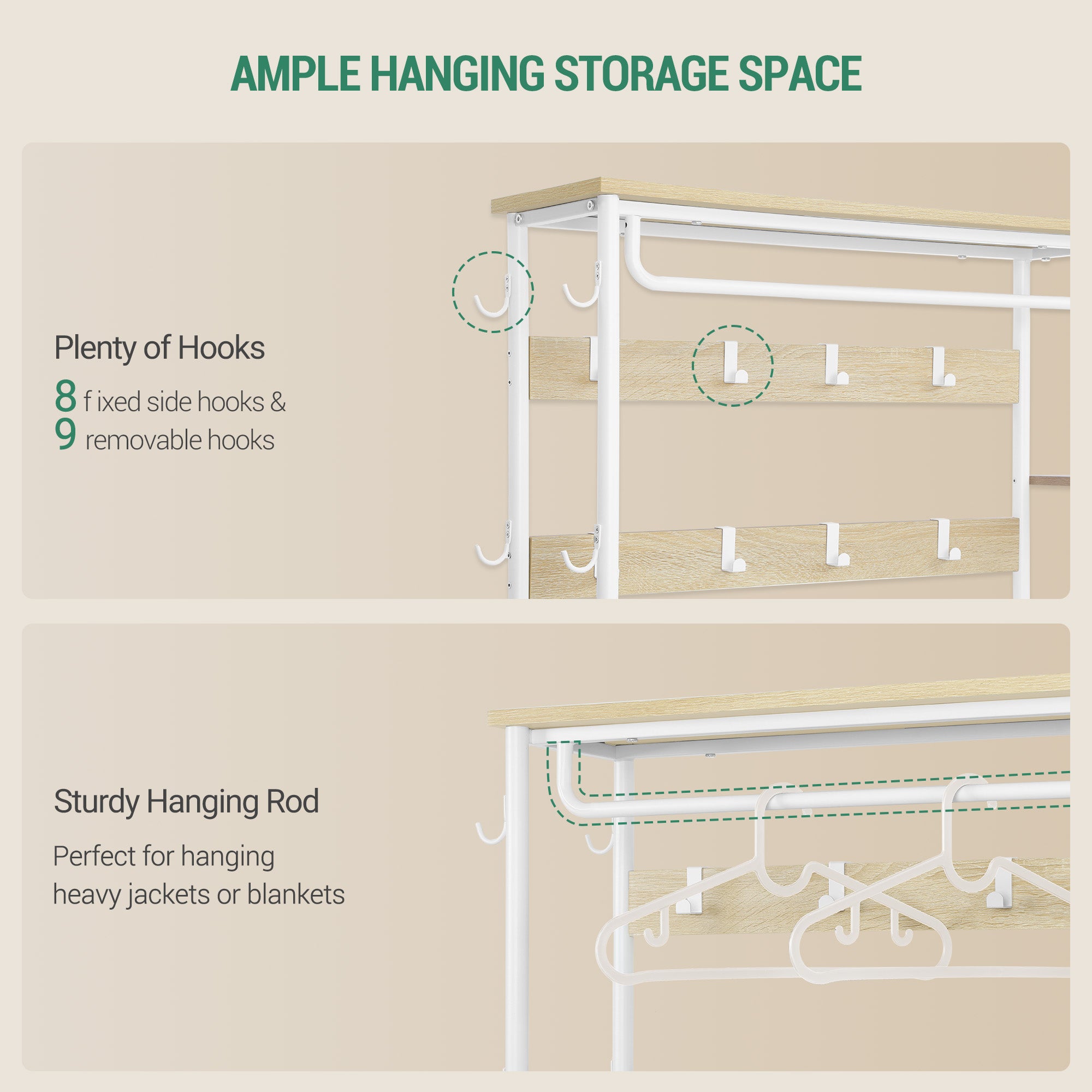 hzuaneri-garderobe-mit-bank-eiche-wei-120-cm-17-haken image 4