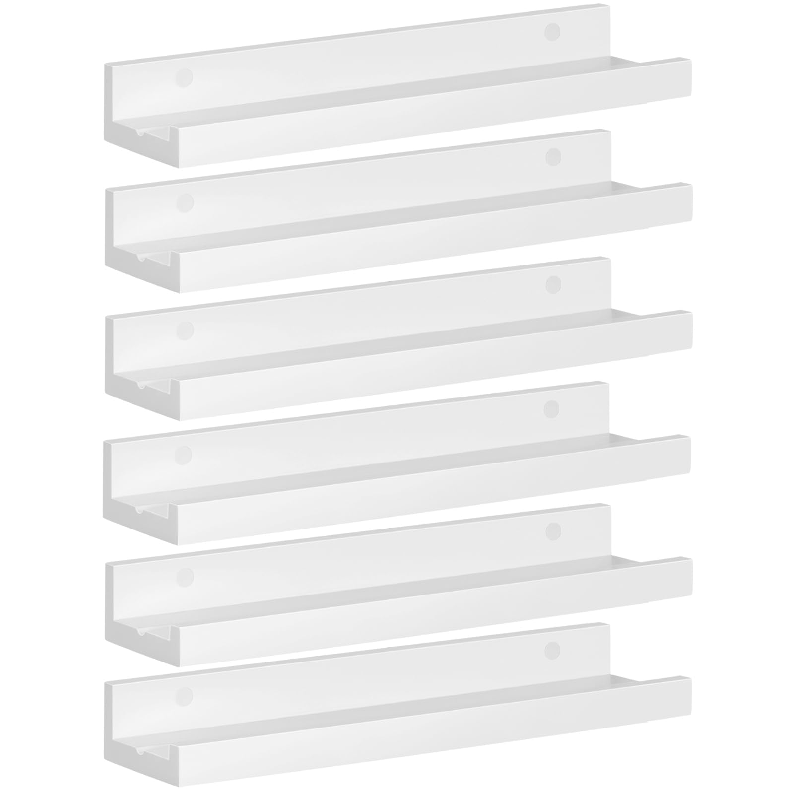 eugad-aufbewahrung-wandregal-wei-6er-set-40-cm-schweberegal image 1