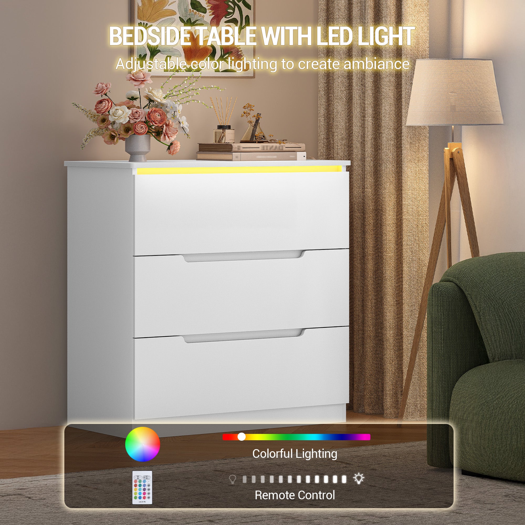 hzuaneri-bedroom-dc01303xeu-kommode-wei-mit-led-3-schubladen image 4