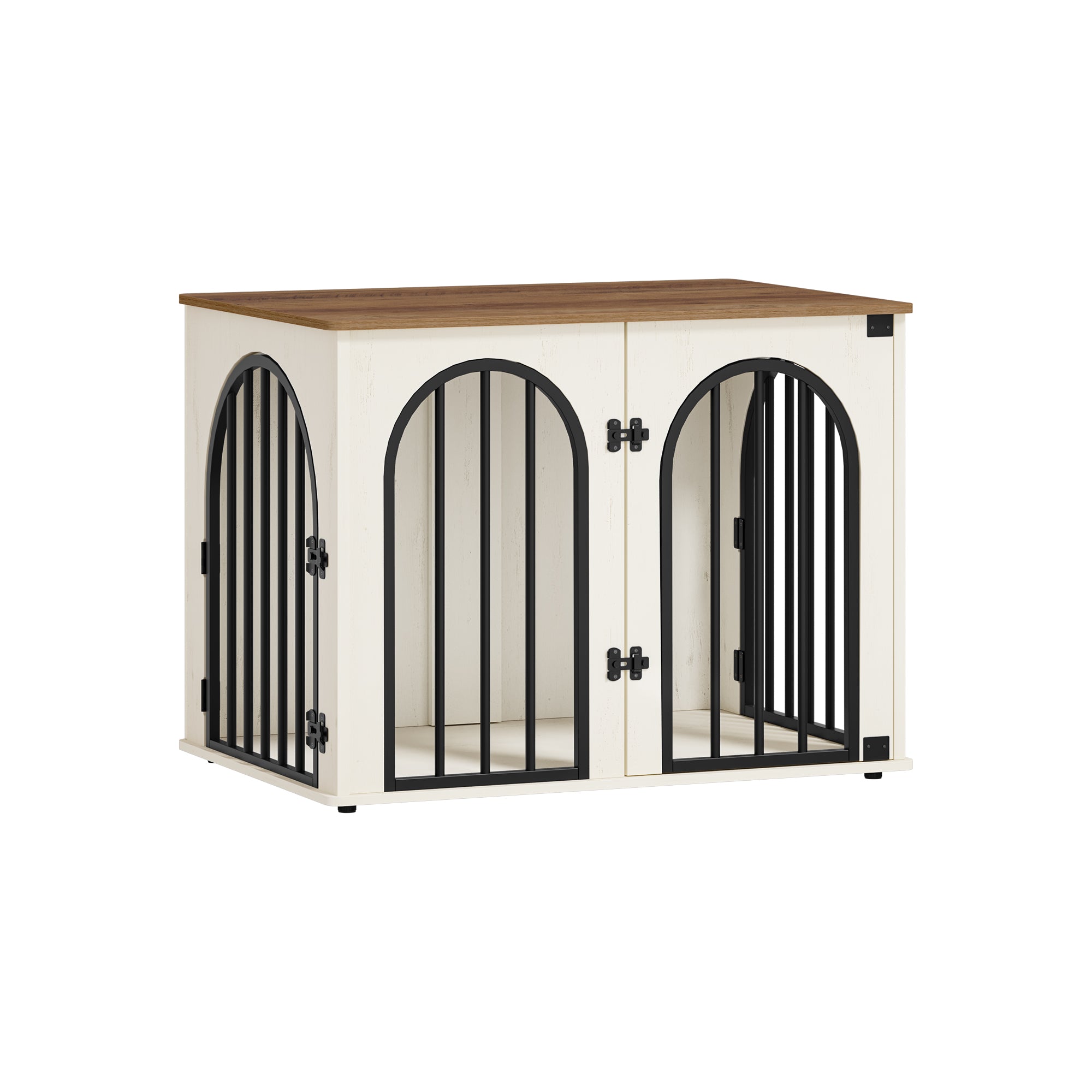 hzuaneri-pet-hundebox-m-bel-80cm-wei-braun-3-t-ren image 1