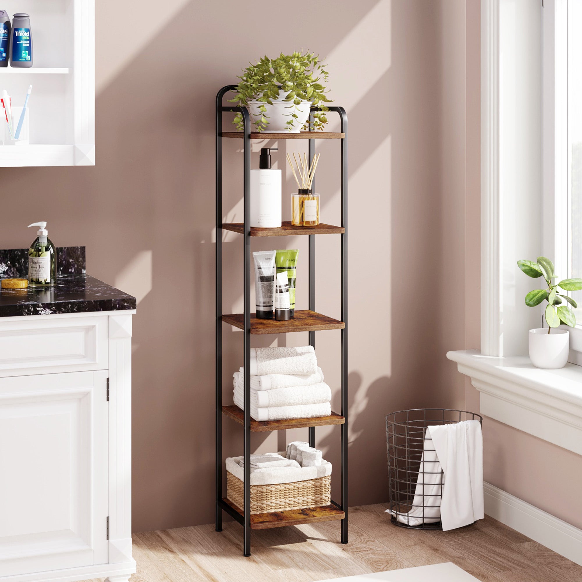 hzuaneri-living-room-bc24501b-b-cherregal-5-st-ckig-braun-schwarz image 4