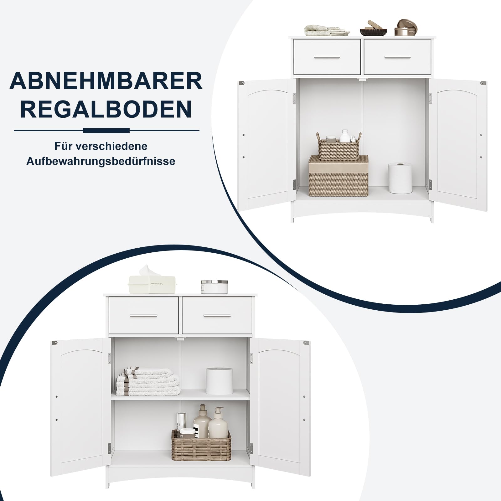eugad-badschrank-wei-badezimmerschrank-60x76x30-2-schubladen image 8