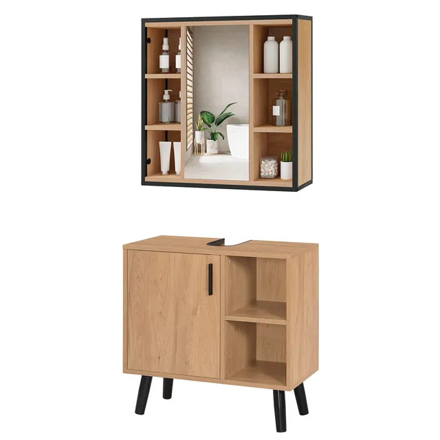 eugad-aufbewahrung-model-18-badm-bel-set-metall-holz-60cm image 1