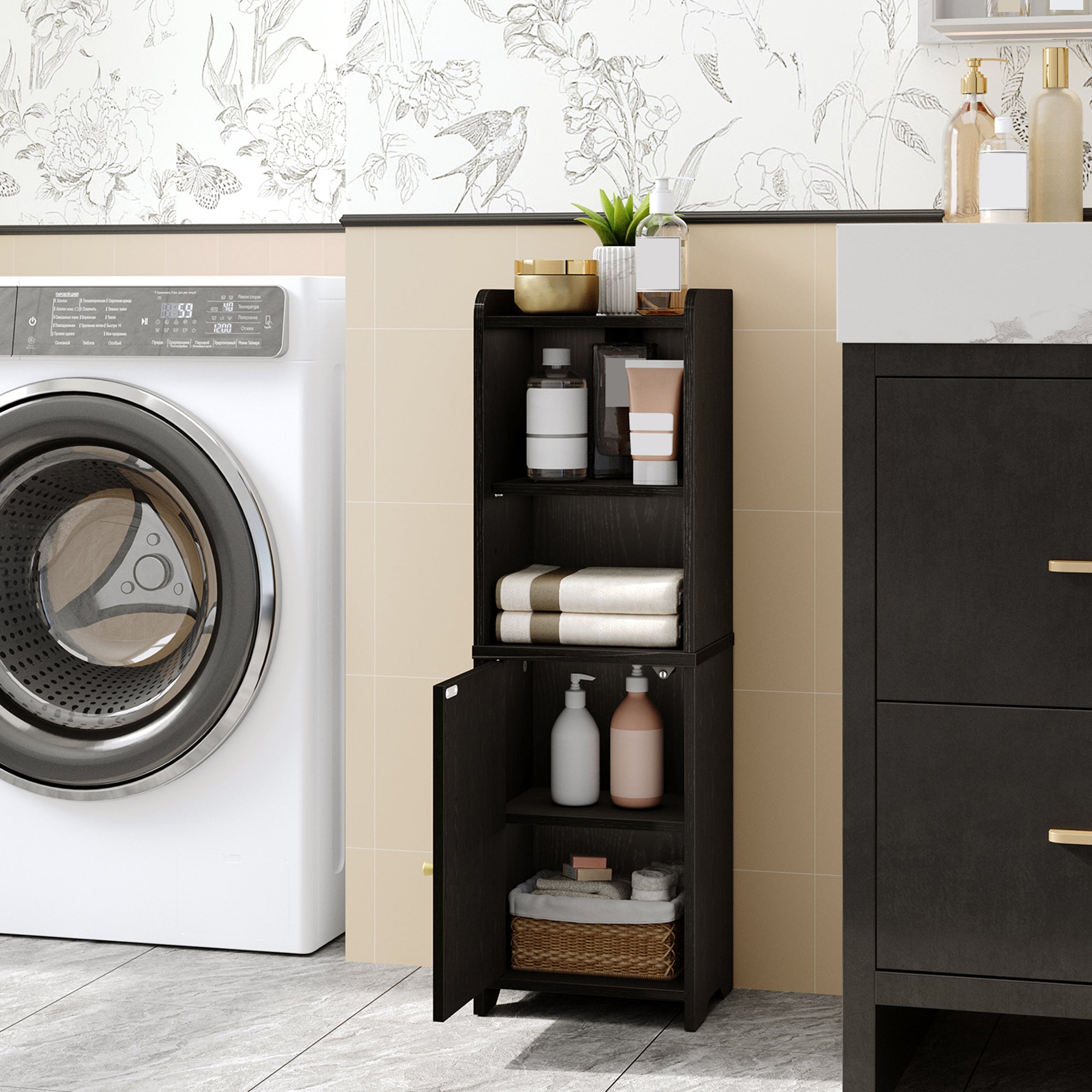 hzuaneri-bathroom-bc39704x-badschrank-schwarz-20x25x80-mit-t-ren image 6