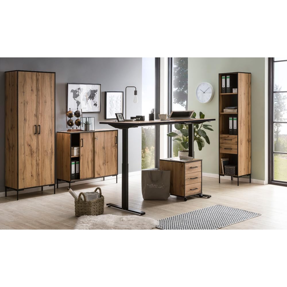 lomadox-b-ro-schreibtisch-h-henverstellbar-160-cm-eiche-memory image 6
