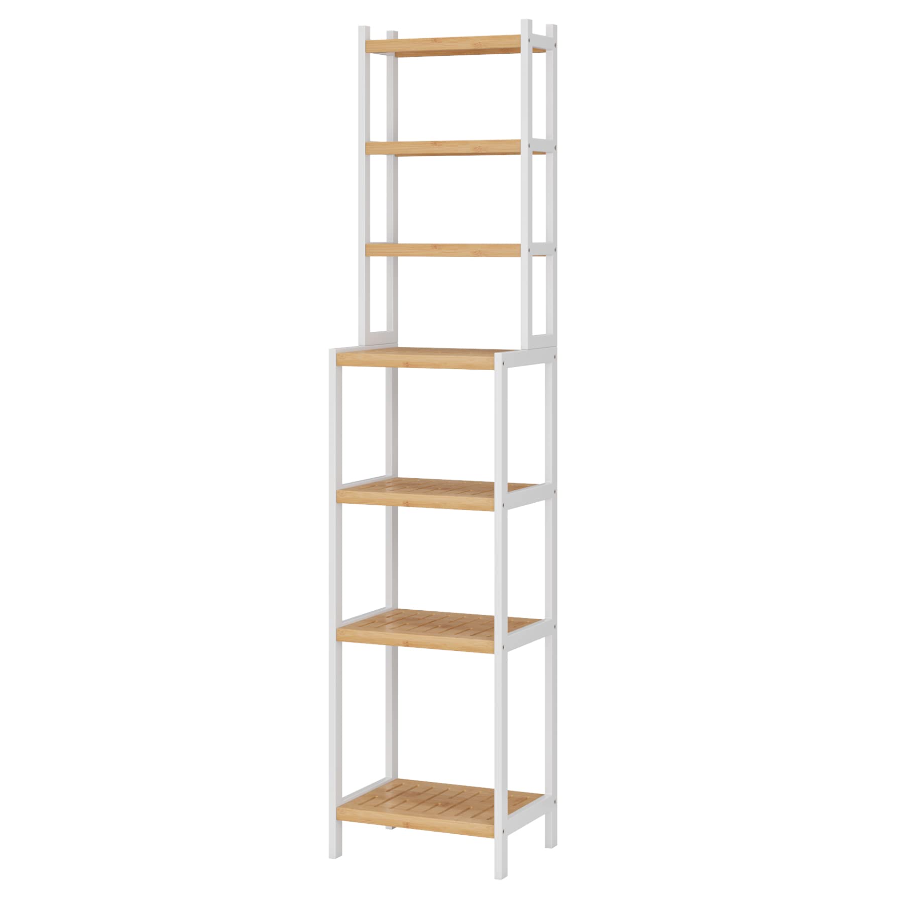 forehill-bathroom-shelf-badregal-bambus-7-ablagen-teilbar image 7