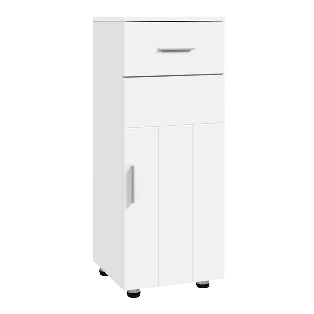 eugad-badezimmerschrank-wei-matt-30x80-schublade image 1