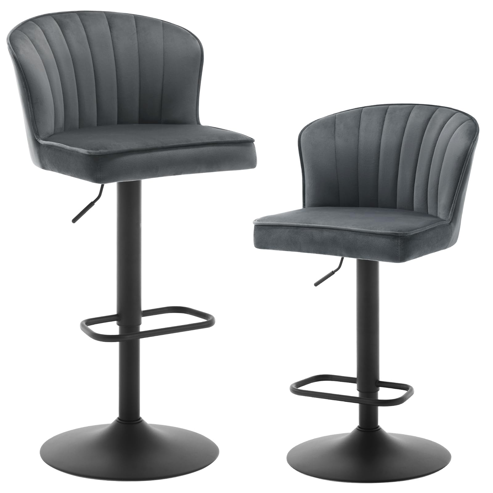 eugad-barhocker-h-henverstellbar-samt-dunkelgrau-2er-set-1056by-2 image 1