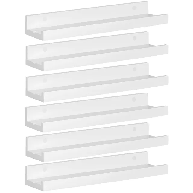 eugad-aufbewahrung-wandregal-wei-6er-set-40-cm-schweberegal image 1