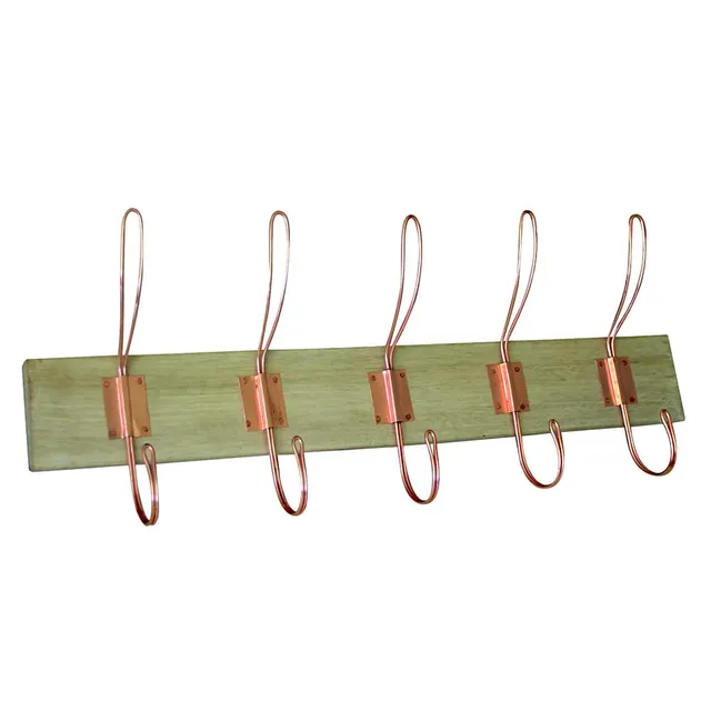 j-rgen-schwerter-robby-cruse-garderobenleiste-holz-kupfer-5-haken image 1