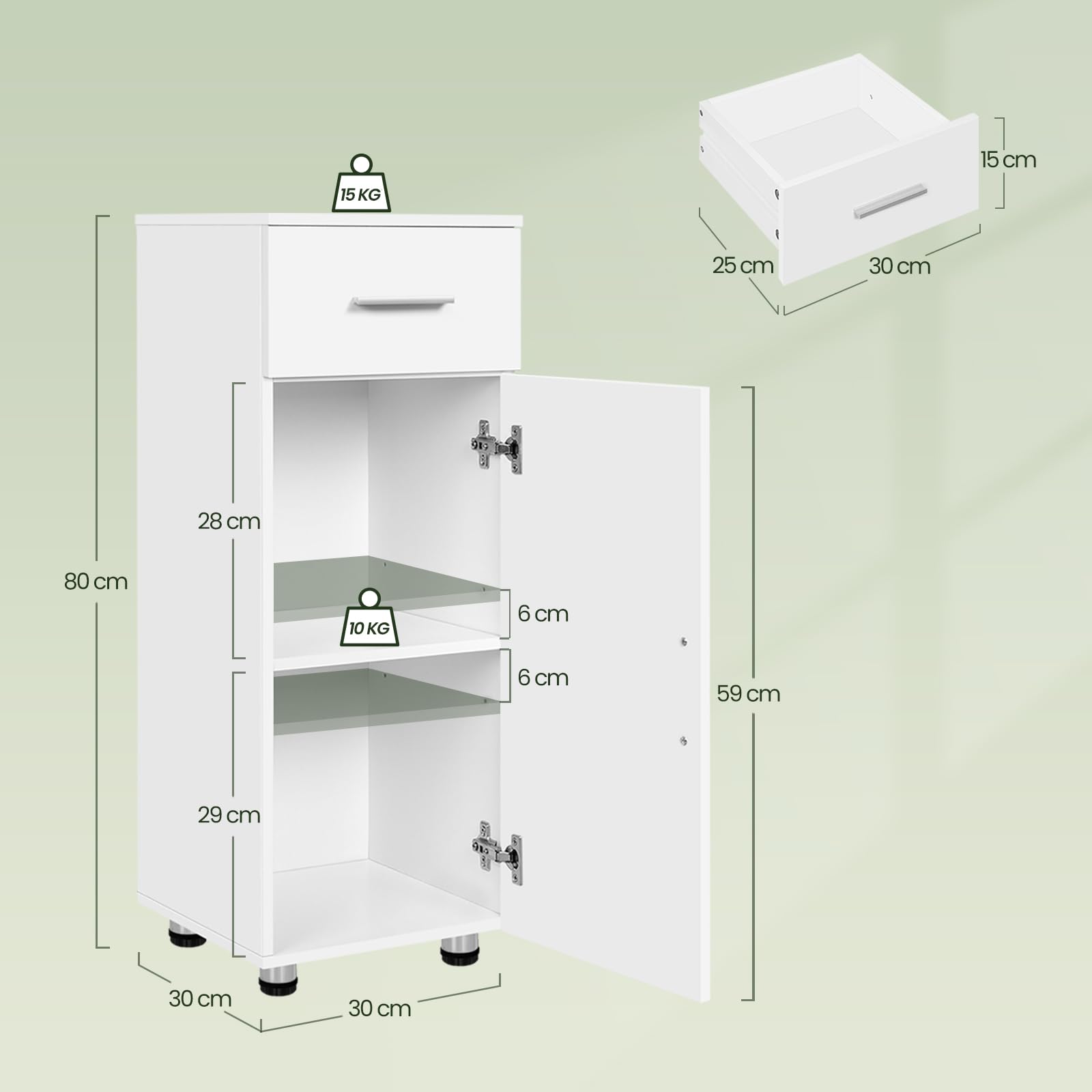 eugad-badezimmerschrank-wei-matt-30x80-schublade image 3