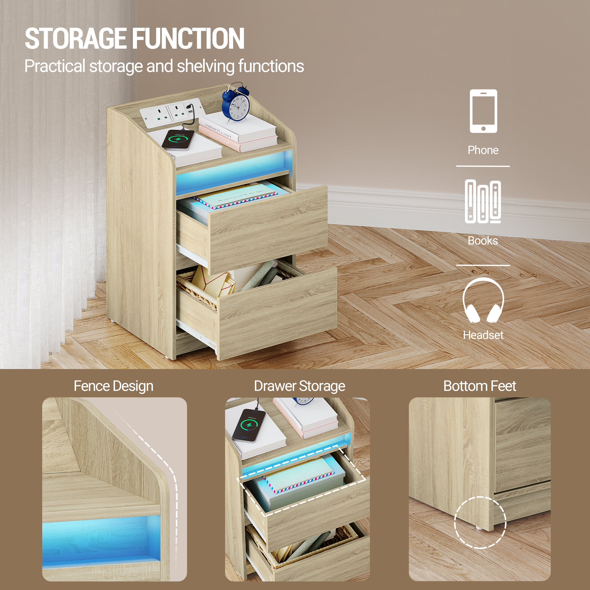 hzuaneri-bedroom-ns30116x-nachttisch-2er-set-eiche-mit-led image 7