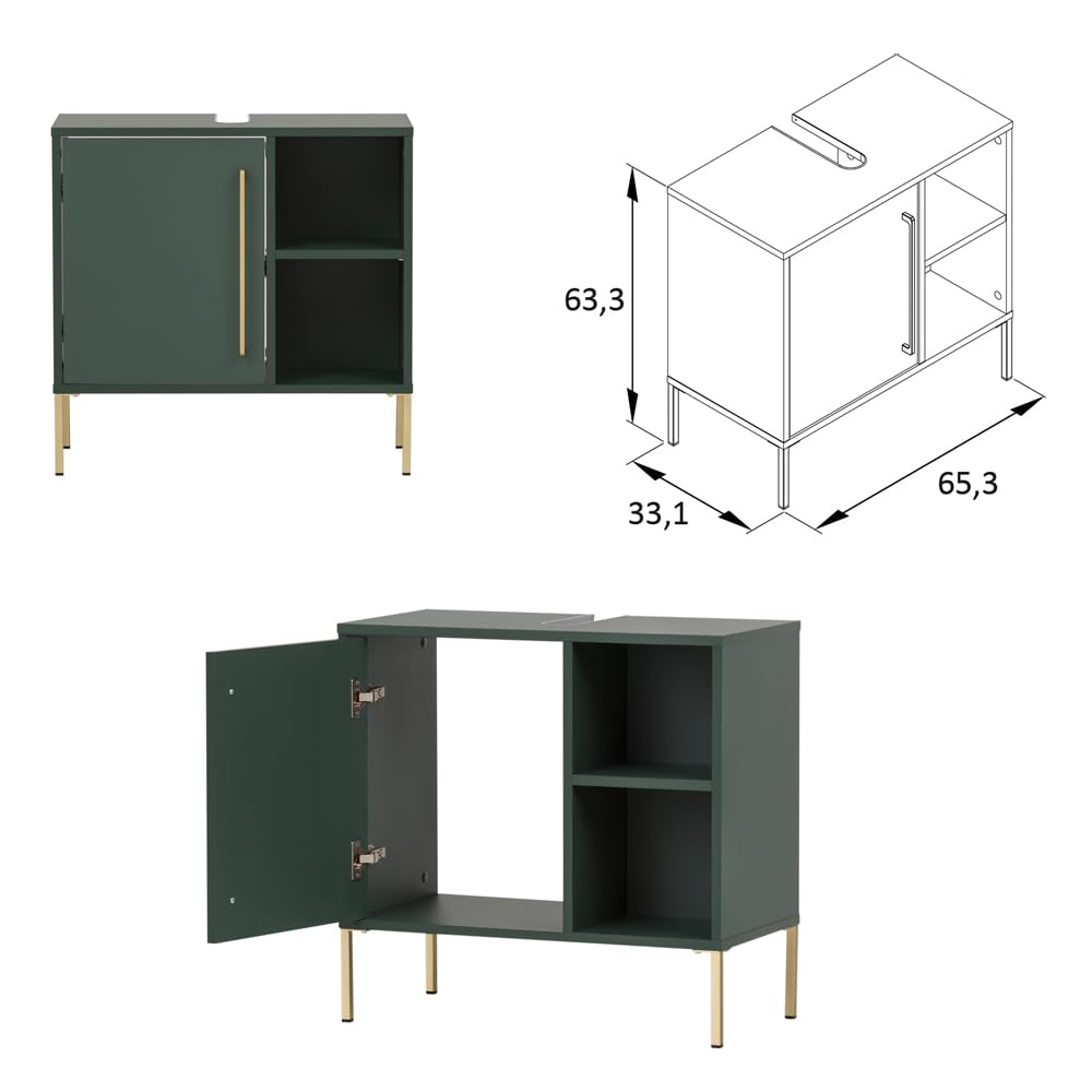lomadox-badezimmer-set-waldgr-n-80-cm-spiegel-led image 6