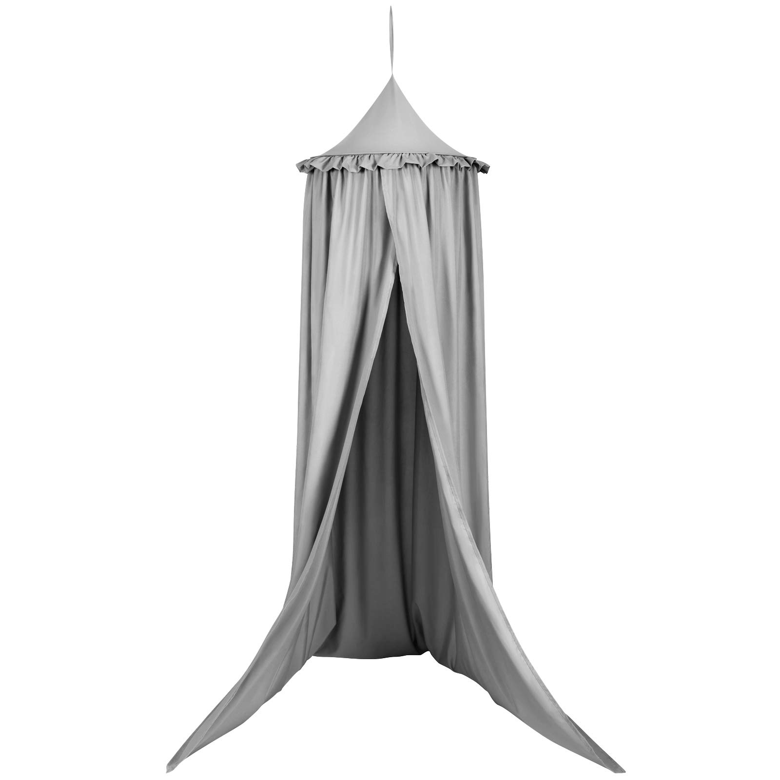 eugad-wohnaccessoires-betthimmel-baldachin-grau-230cm-polyester image 3