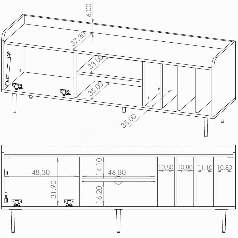 lomadox-wohnzimmer-wohnwand-eiche-vintage-6-tlg-mit-couchtisch image 4