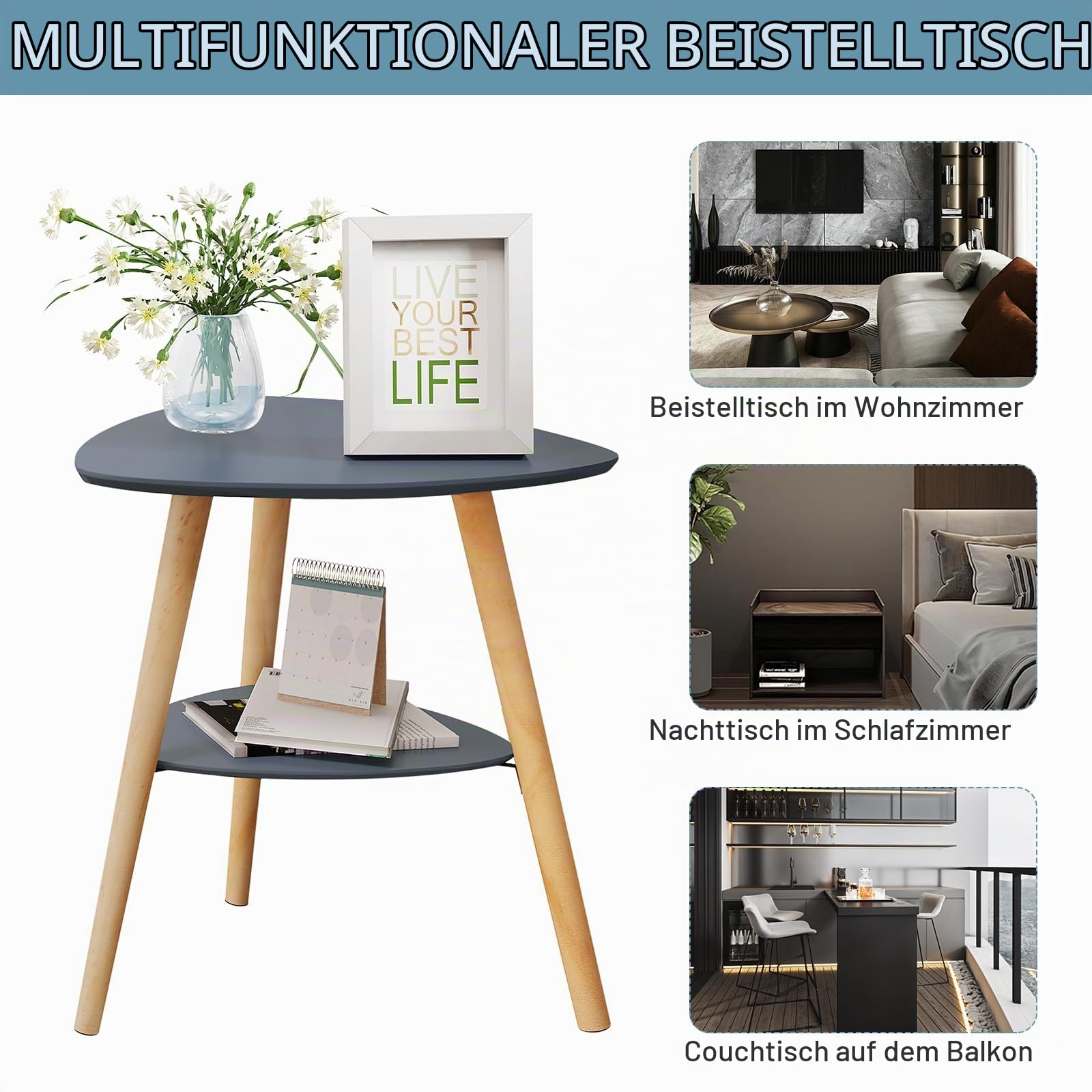eugad-beistelltisch-couchtisch-grau-50x55x40-mit-2-ablagen image 8