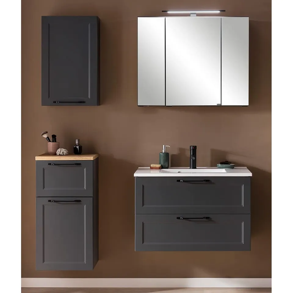 lomadox-badezimmer-bad-set-80cm-dunkelgrau-landhaus image 1