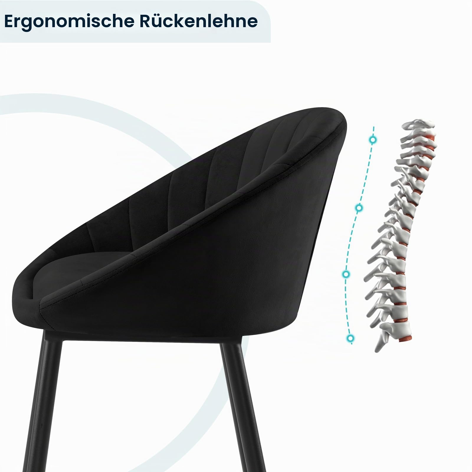 eugad-hocker-barhocker-2er-set-samt-schwarz-65cm image 6