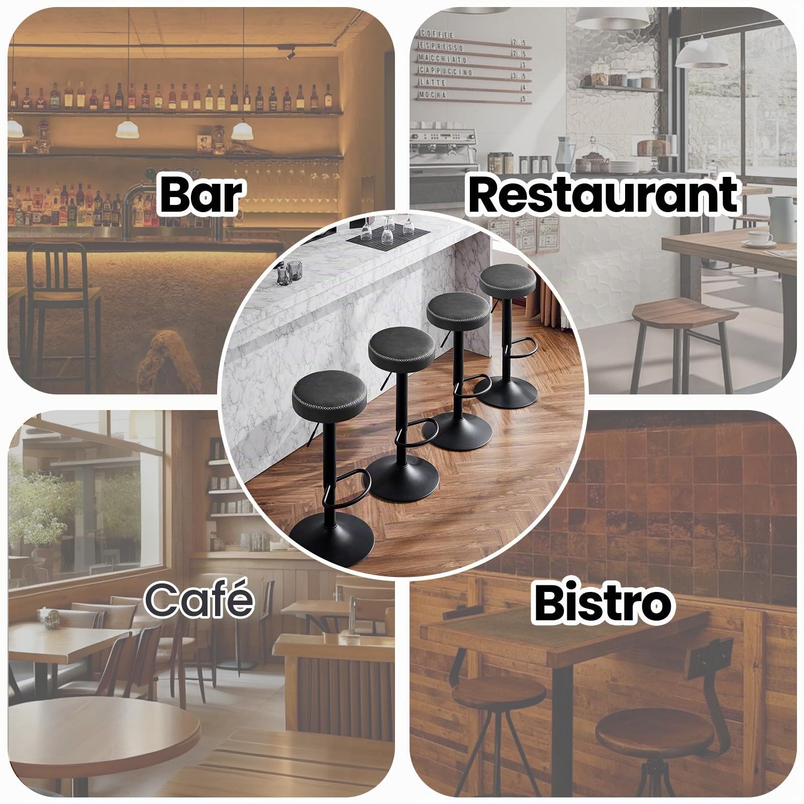 eugad-barhocker-2er-set-drehbar-anthrazit-kunstleder image 7