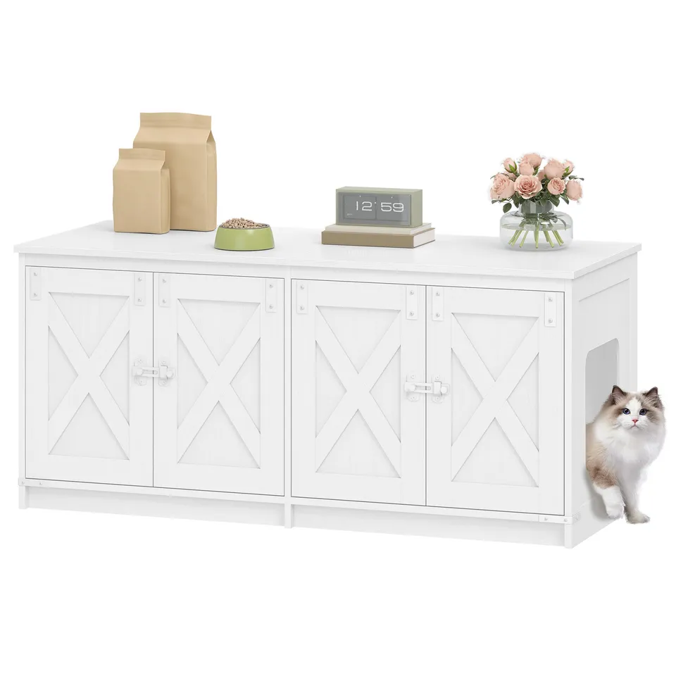 hzuaneri-pet-katzenschrank-cb85313w-wei-f-r-2-katzen image 1