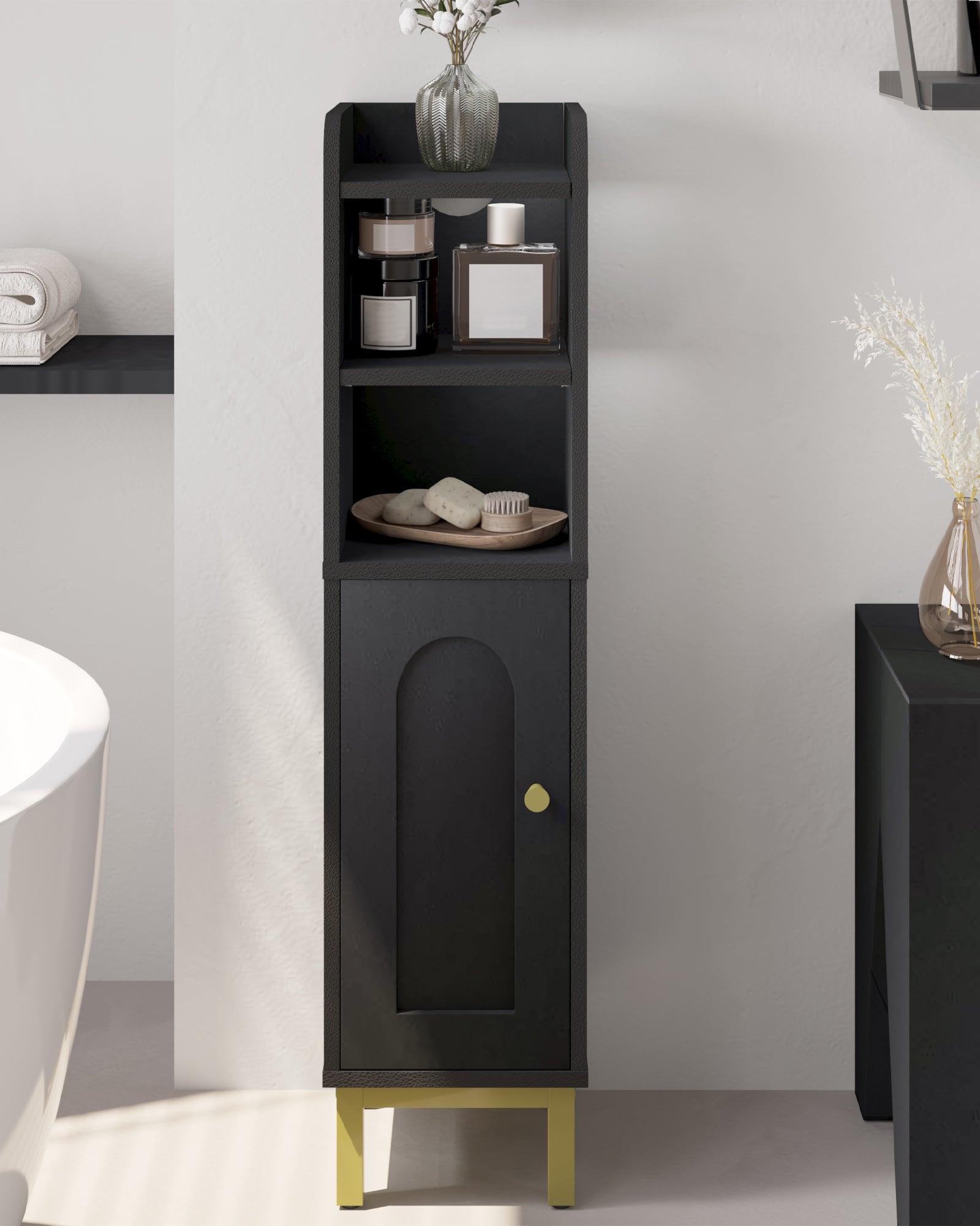 hzuaneri-badschrank-schmal-wei-20x20x83-cm-verstellbar image 3
