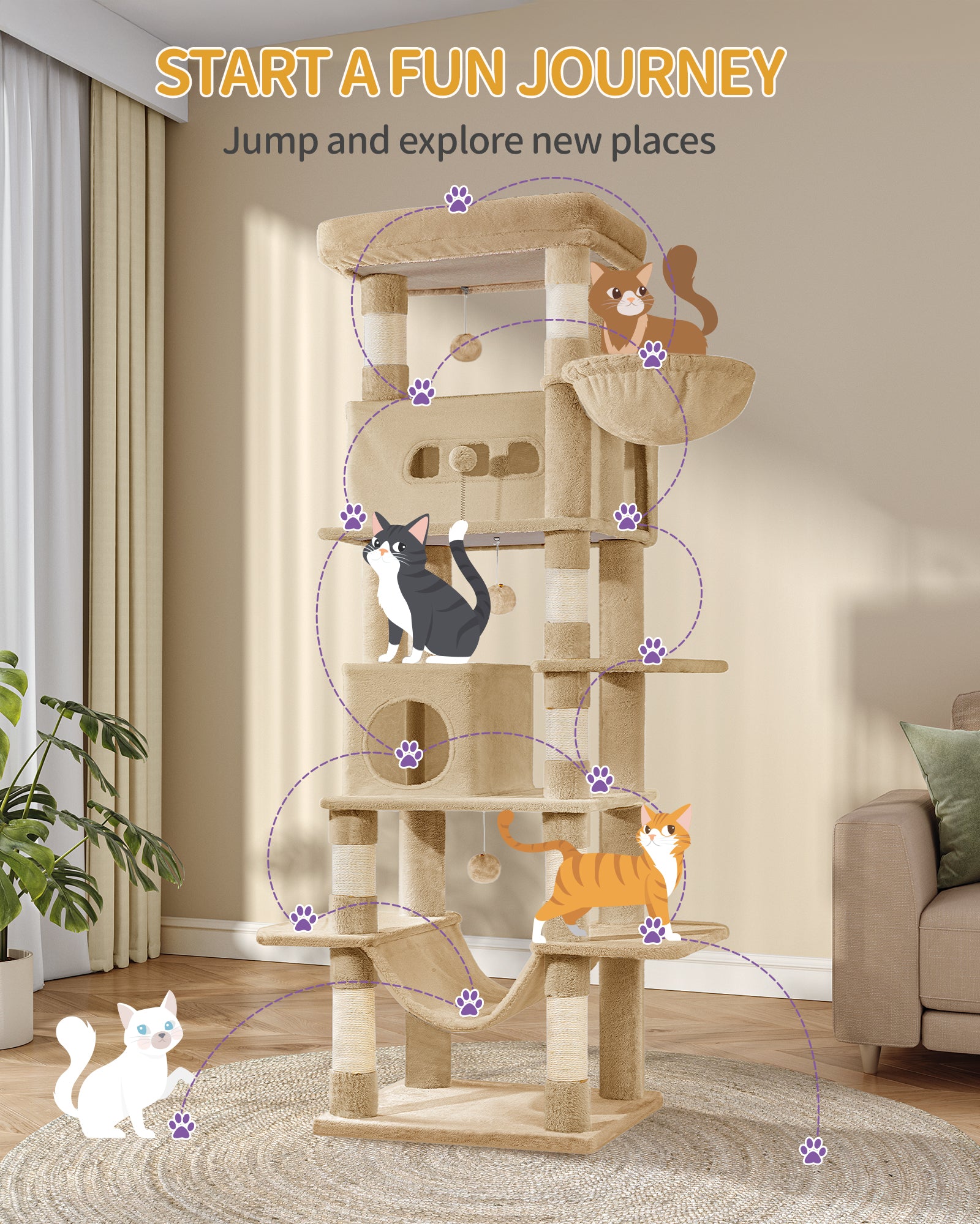 hzuaneri-pet-ms21018lc-kratzbaum-camel-brown-210-cm-h-hle image 3