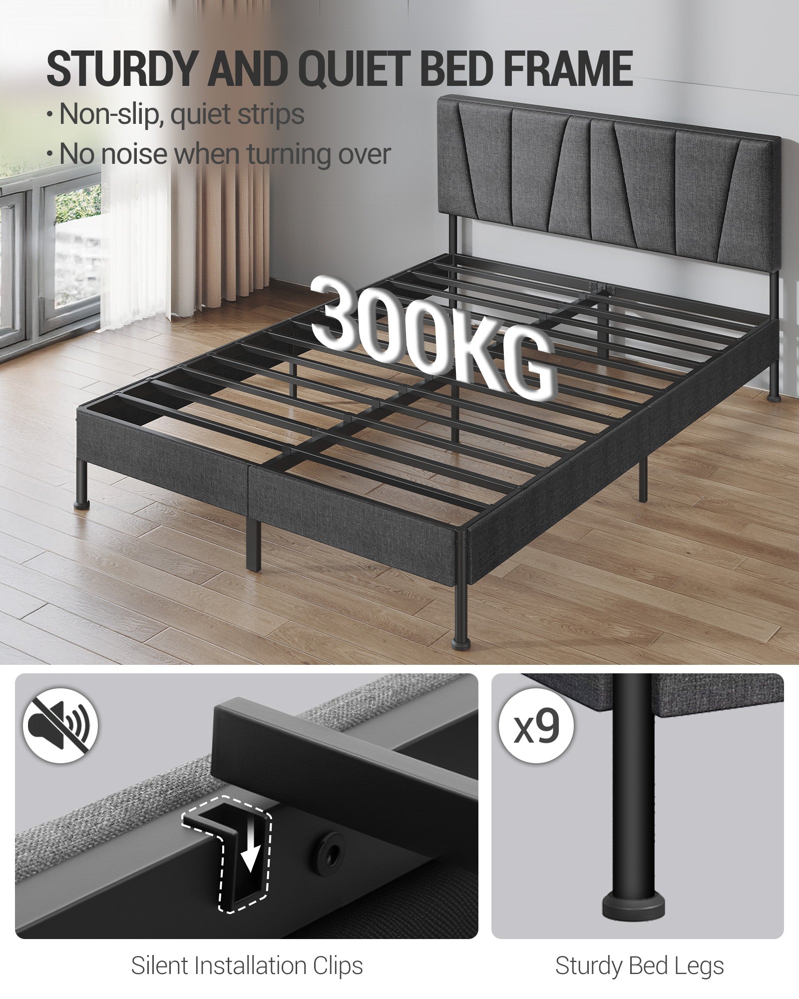 hzuaneri-bedroom-bf40299b-bettrahmen-150x200-dunkelgrau-kopfteil image 7