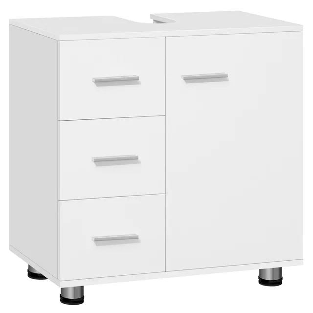 eugad-aufbewahrung-waschbeckenunterschrank-wei-60x30x60-3-schubladen image 1