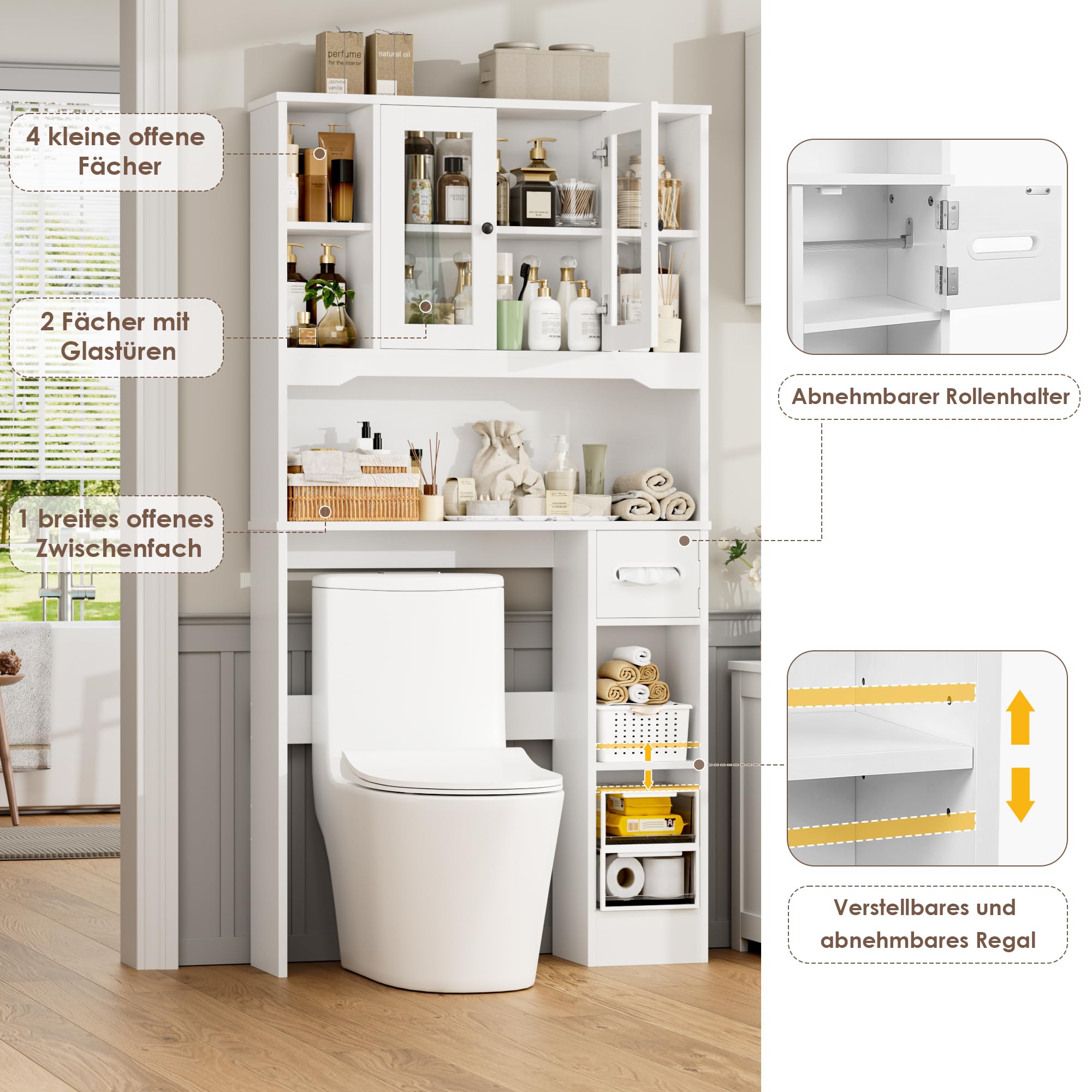 forehill-bathroom-shelf-waschmaschinenschrank-wei-mit-t-ren image 7