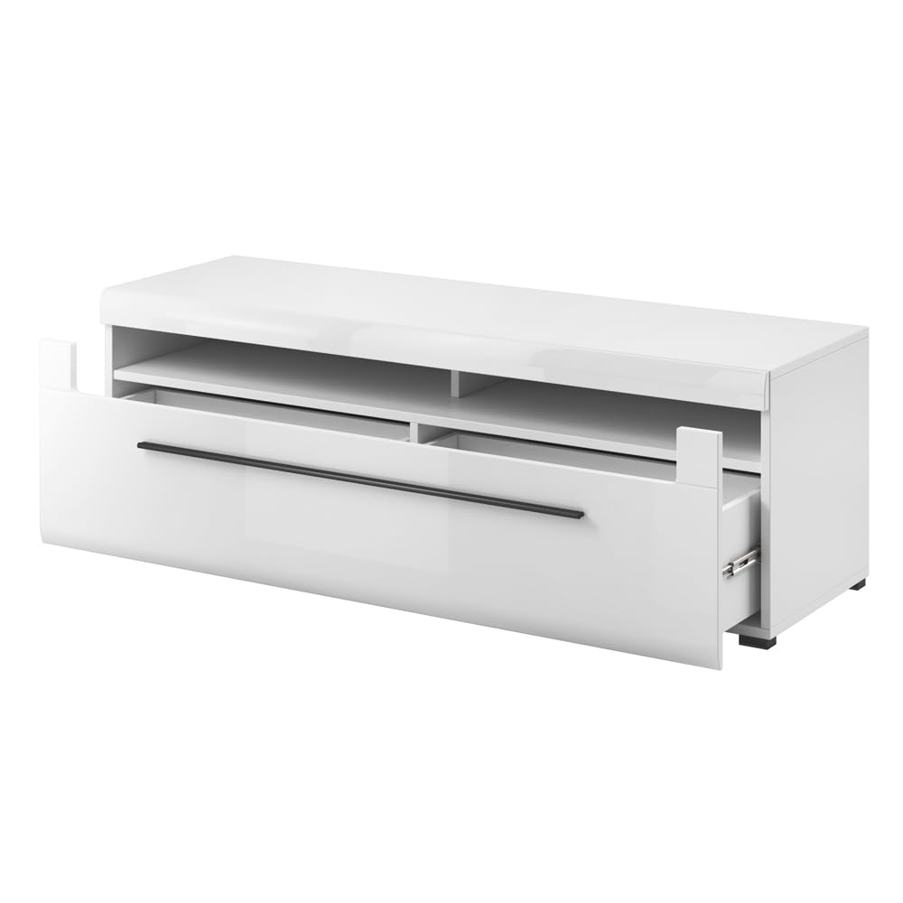 lomadox-wohnwand-wei-hochglanz-schwarz-led-340-cm-turda-83 image 8