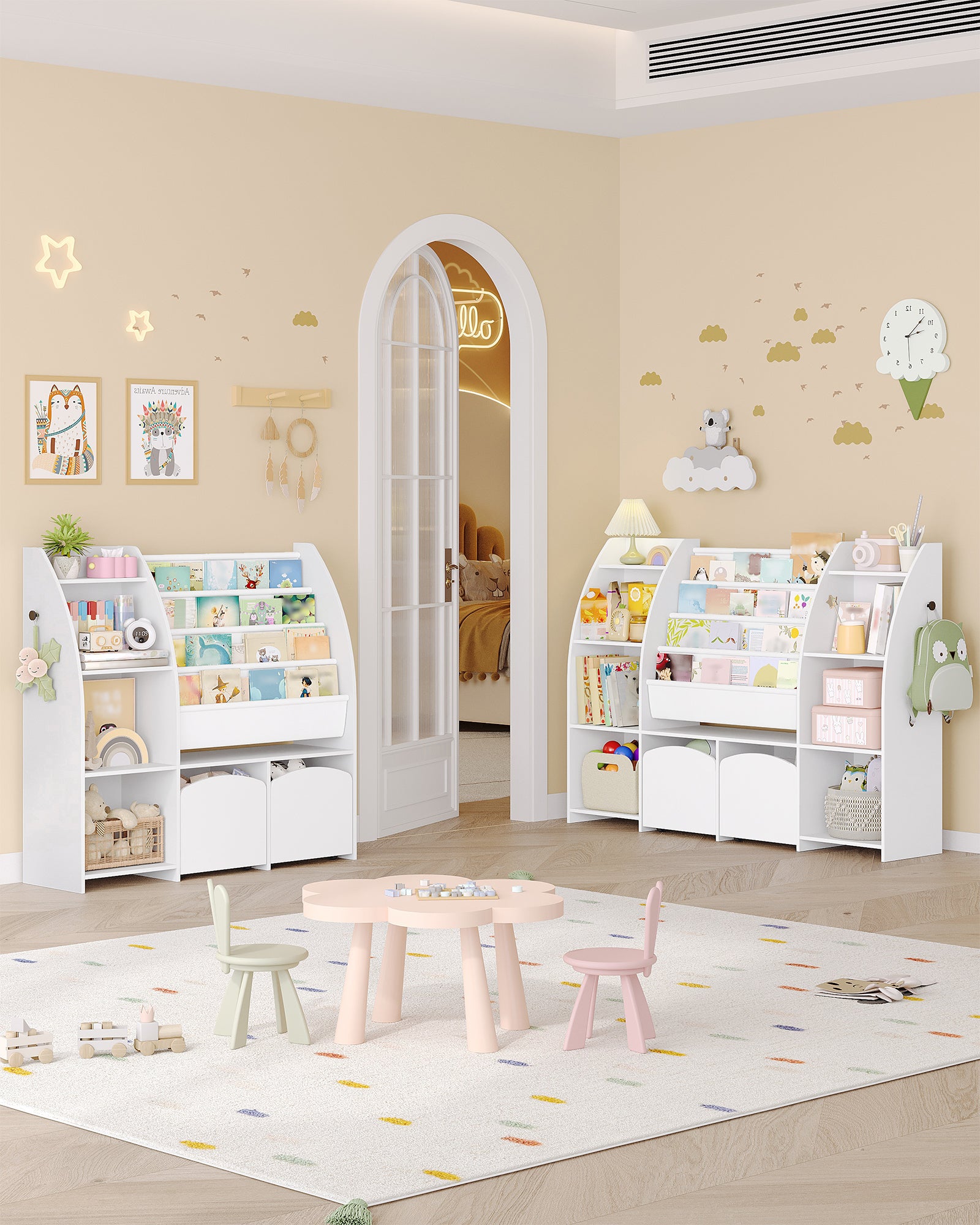 hzuaneri-living-room-kb12003w-kinderregal-wei-mit-kisten image 4