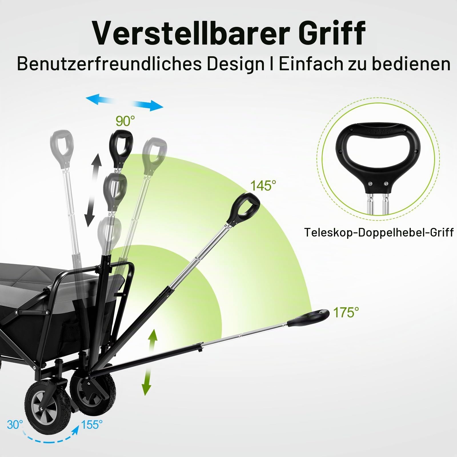 eugad-garten-outdoor-bollerwagen-faltbar-schwarz-grau-200-kg image 3